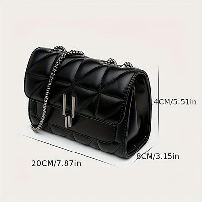 Elegant Mini Plaid Crossbody Bags Women Classic Flap Shoulder Bag Purse Adjustable Strap Faux
