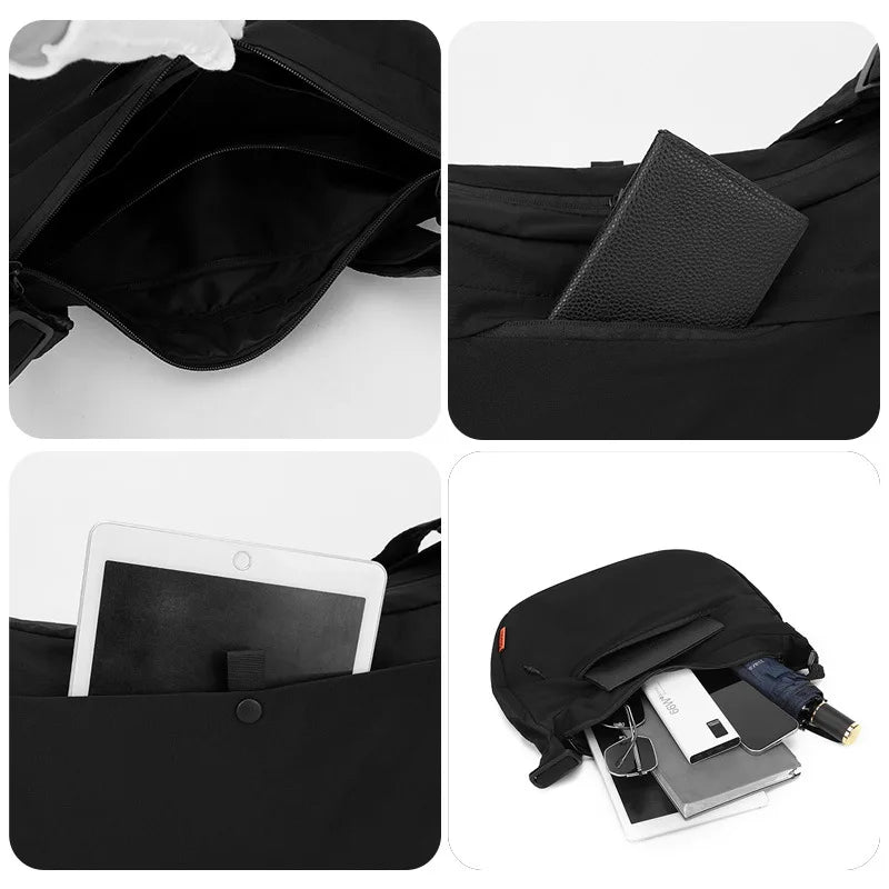 Waterproof Nylon Fabric Simple Dumpling Bag Lightweight Crossbody Bag Casual Large-Capacity