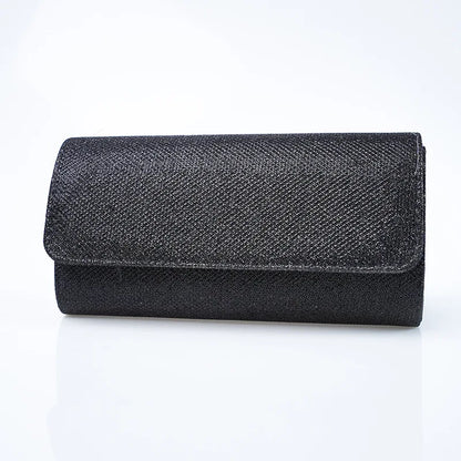 Full Rhinestone Gold Clutch Purse Detachable Thin Metal Chain Strap Flap Evening Handbag Cocktail