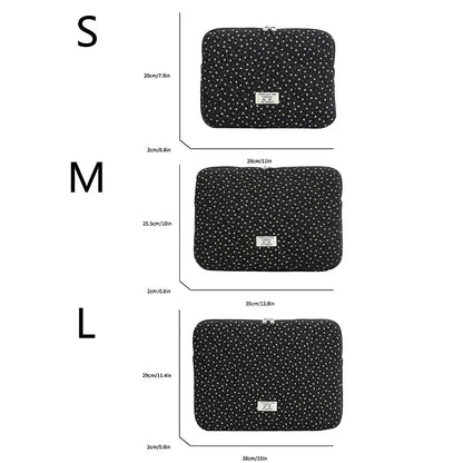 Casual Commute Laptop Sleeve Floral Quilted Shockproof Scratch Resistant Multi Size Clutch Bag Women
